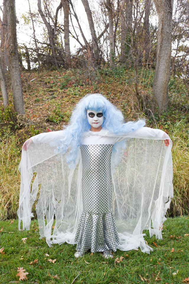 DIY Ghost Mermaid Costume