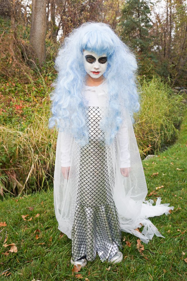 diy ghost mermaid costume