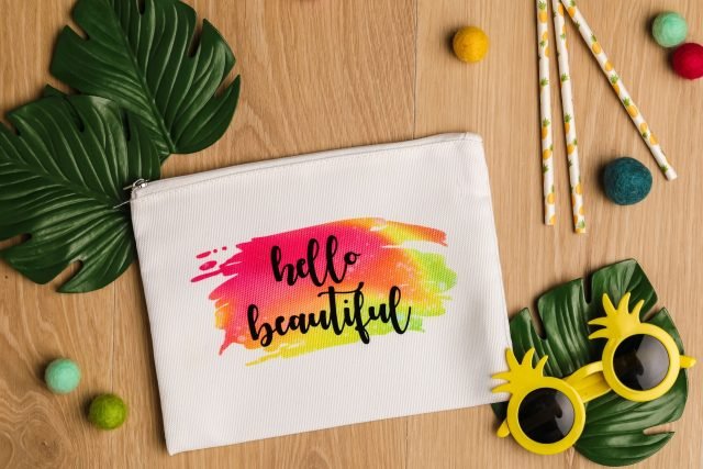infusible ink makeup bag