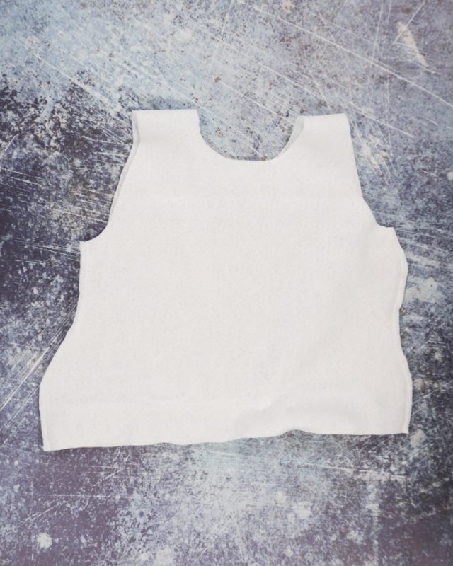 sew sides of frosting tank top