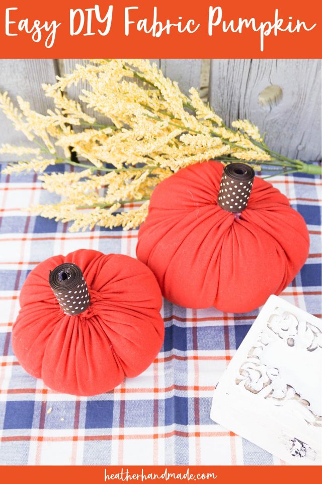 easy diy fabric pumpkins