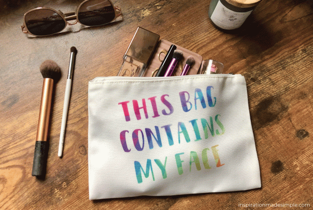 infusible ink makeup bag