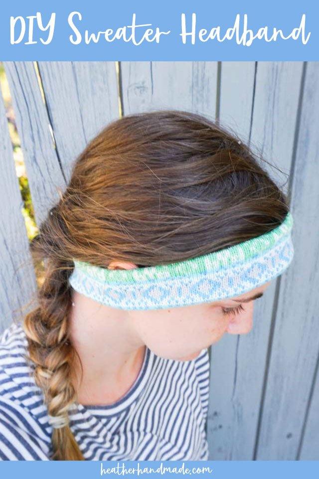 diy sweater headband