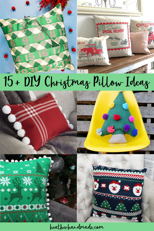 Fancy Christmas Trees DIY Decorative Pillow Stencil Kit - DIY