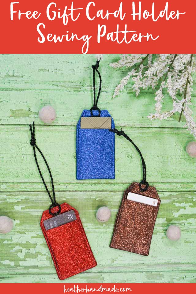 free gift card holder sewing pattern