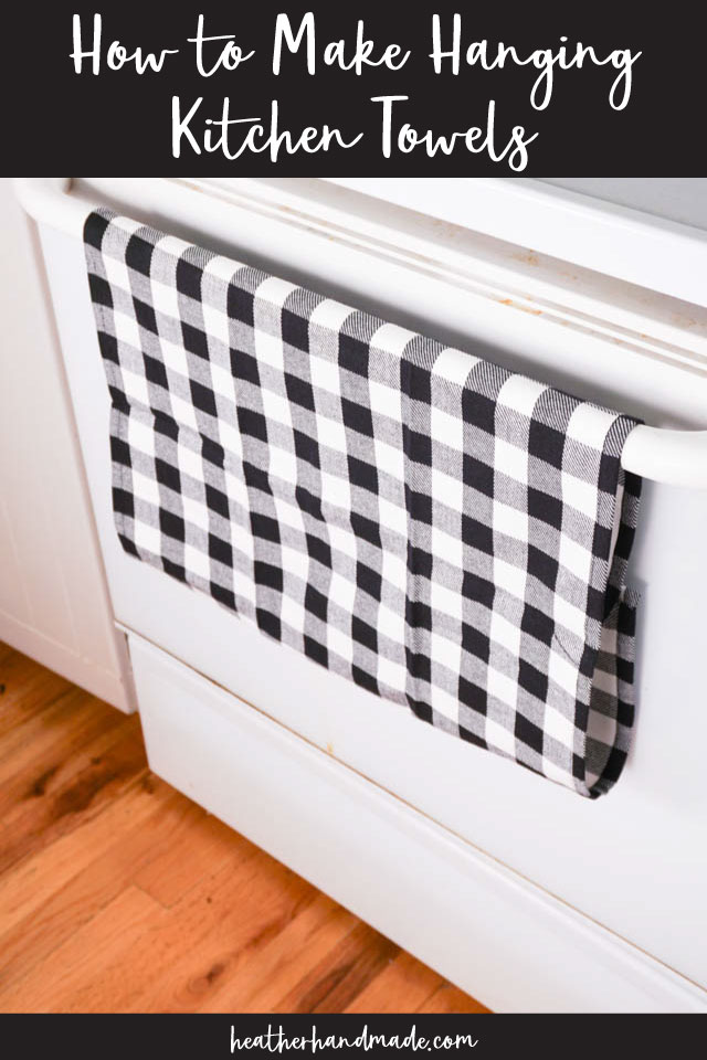 How to Make Hanging Kitchen Towels