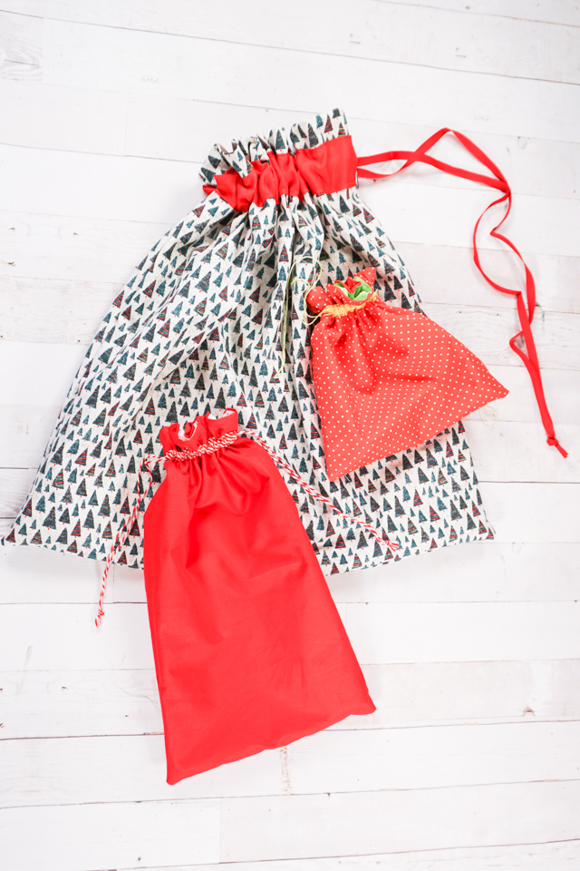 how to make a lined drawstring bag