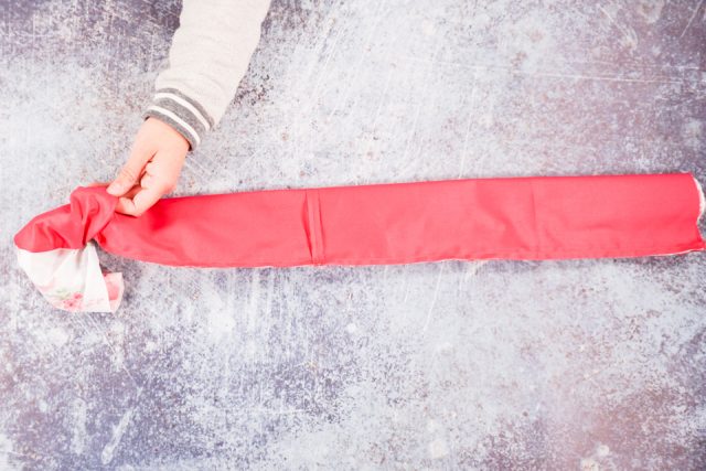 start turning right side out