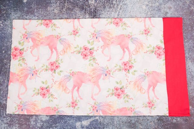 pin wrong sides together and sew