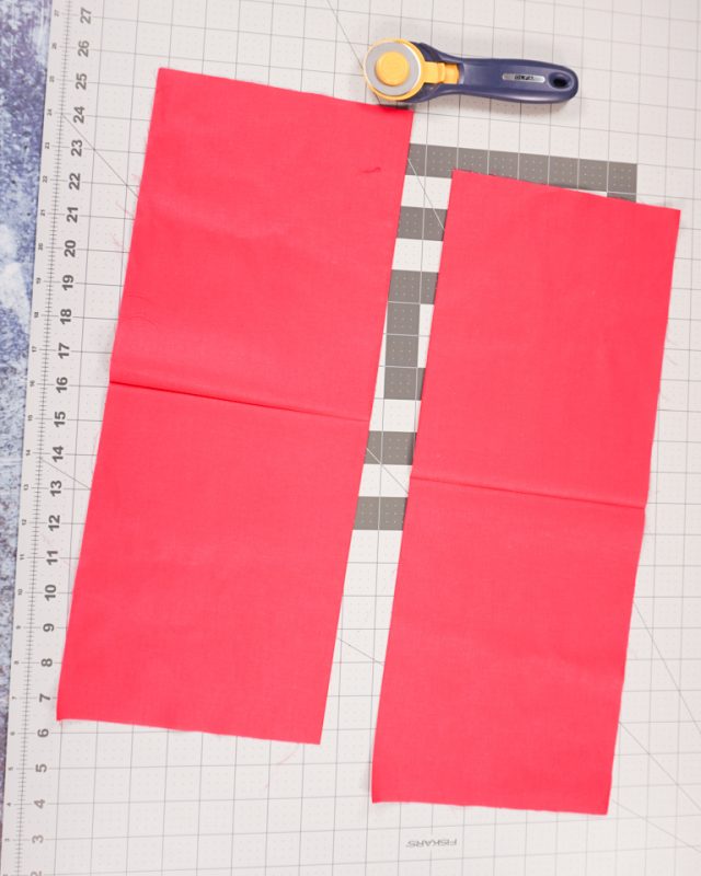 cut fat quarter in half