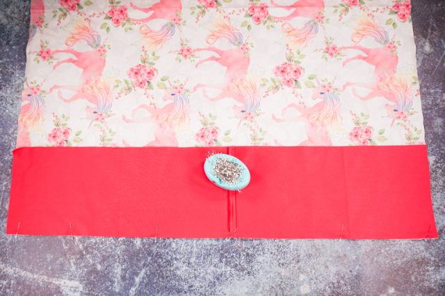 pin rectangles right sides together