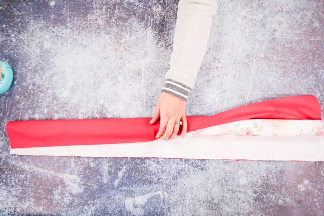 roll into tight tube