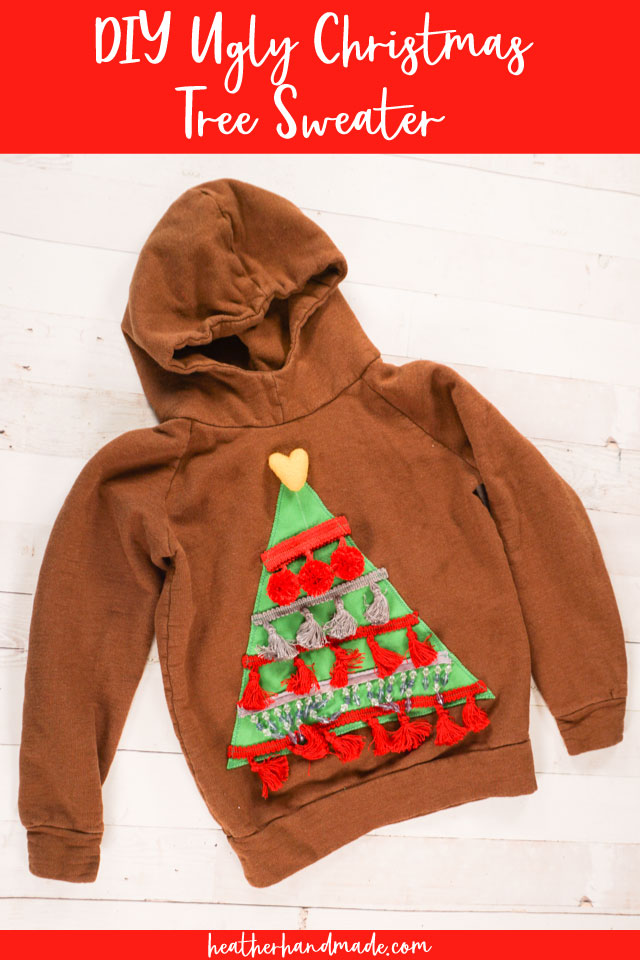 DIY ugly Christmas tree sweater