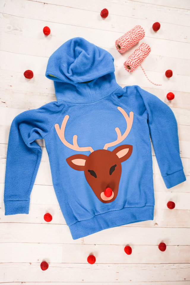 gastheer patroon een miljard DIY Reindeer Ugly Christmas Sweater • Heather Handmade