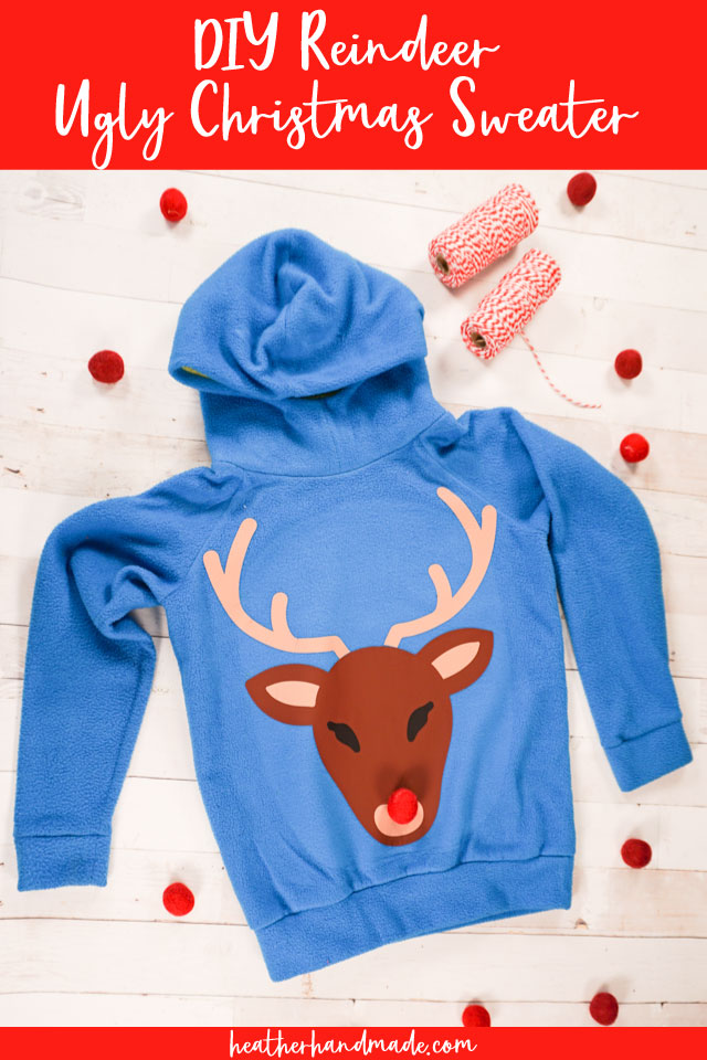 DIY Reindeer Ugly Christmas Sweater