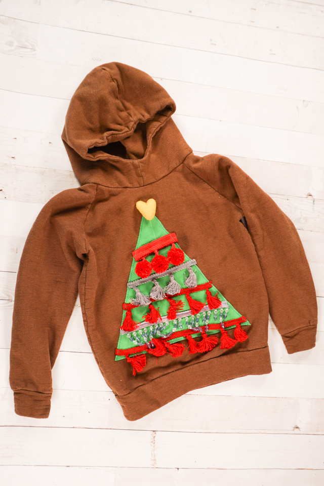 DIY ugly Christmas tree sweater