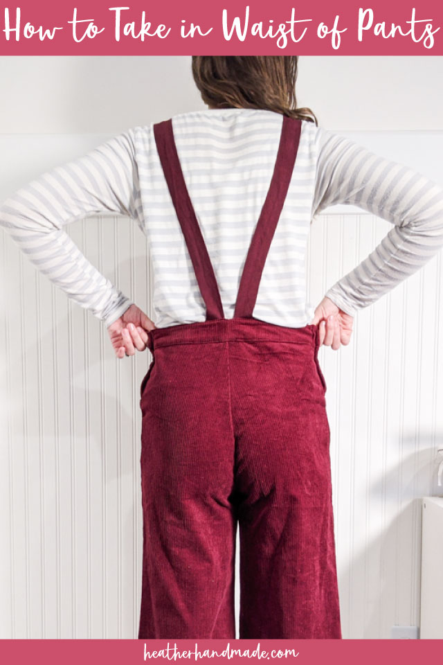 how to take in waist of pants