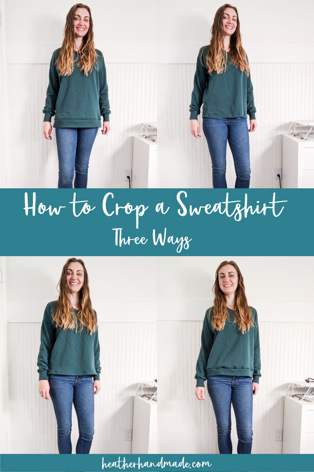 how to crop a sweatshirt