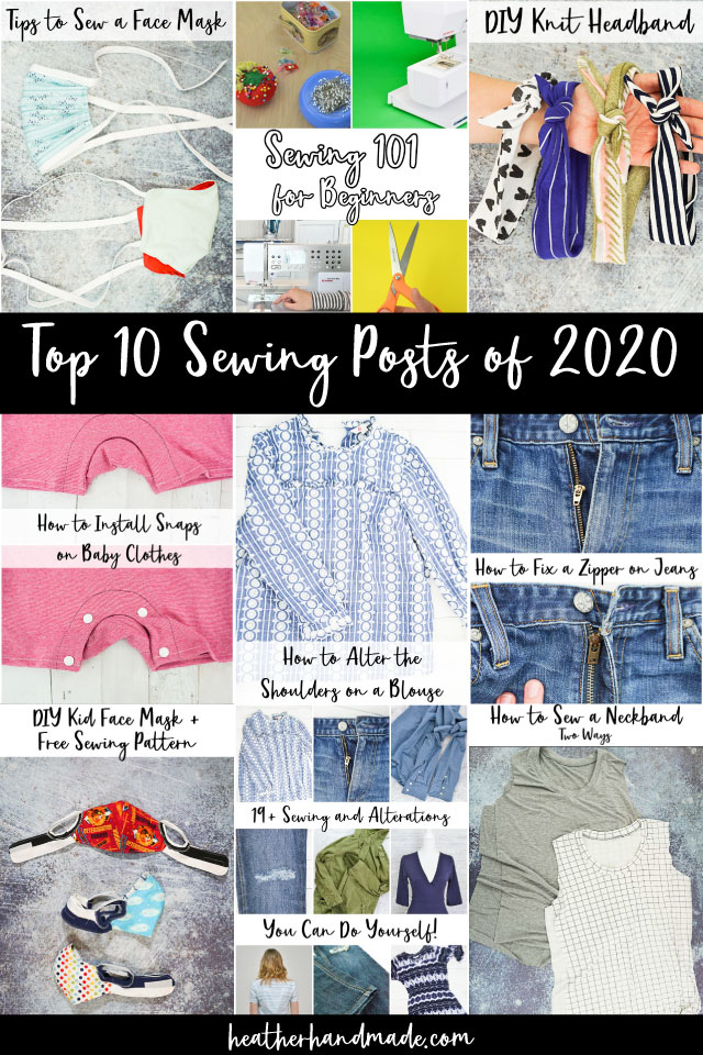 Top 10 Sewing Posts of 2020
