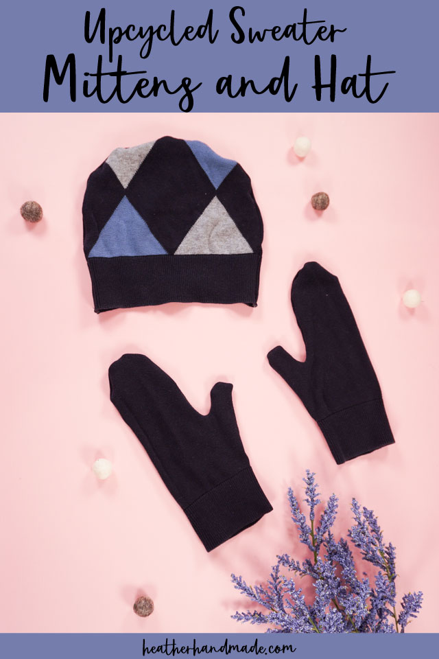 make sweater mittens upcycle