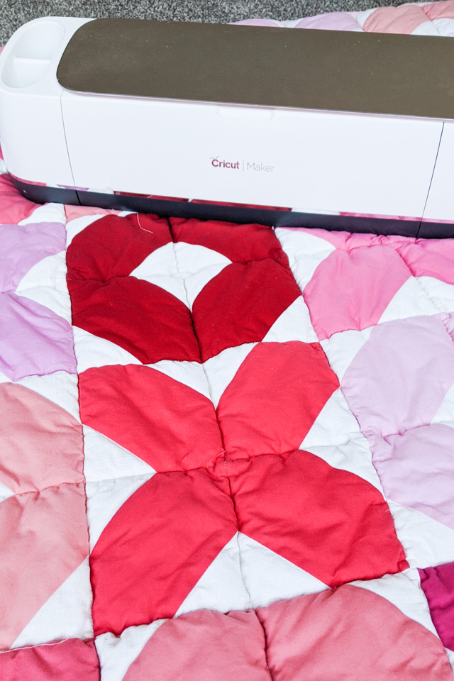 cricut maker valentine quilt