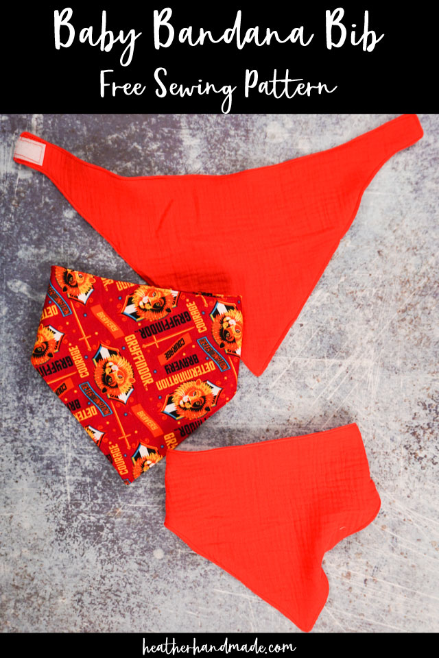 Baby Bandana Bib - Free Sewing Pattern