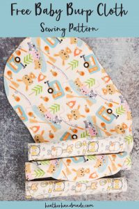 Free Baby Burp Cloth Pattern • Heather Handmade
