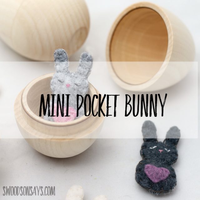 free felt bunny pattern mini pocket critter