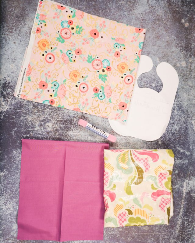 baby bib pattern supplies