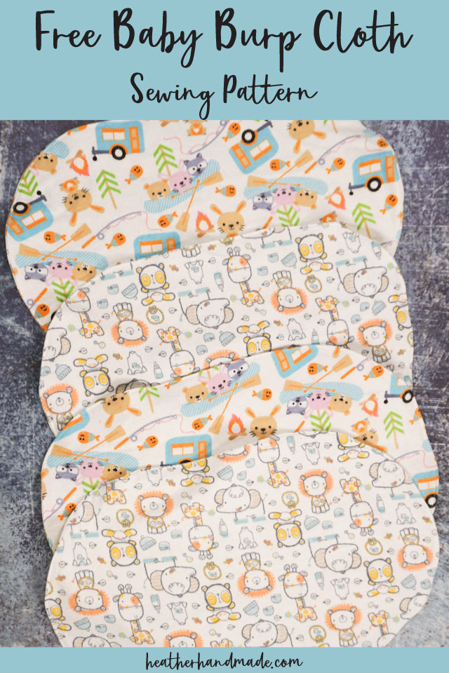 Easy Baby Burp Cloth - Free Sewing Pattern