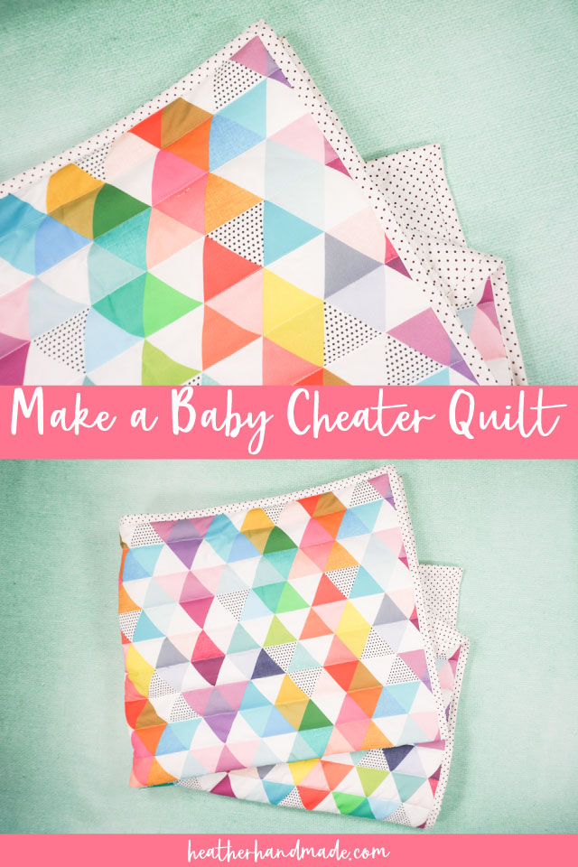 diy baby cheater quilt