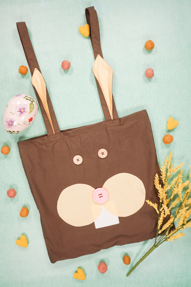 diy bunny tote bag