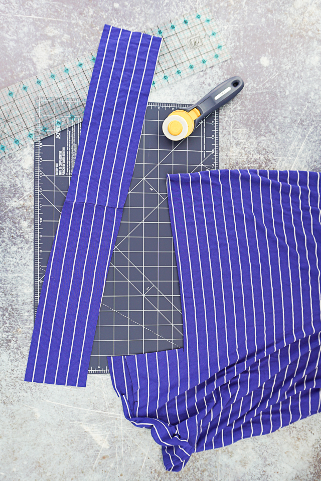 cutting jersey knit fabric