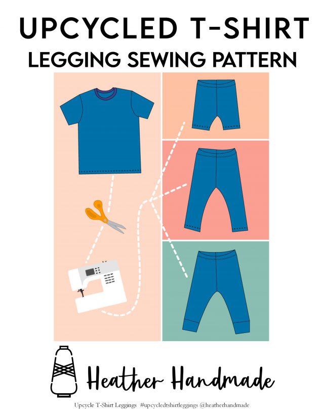 upcycled t-shirt leggings pattern