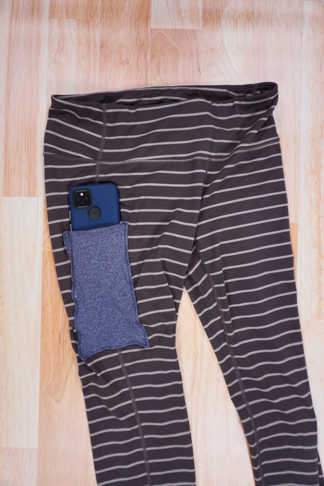 add pocket to leggings