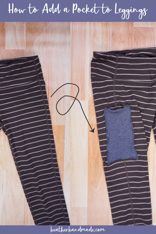 how to add a pocket to leggings