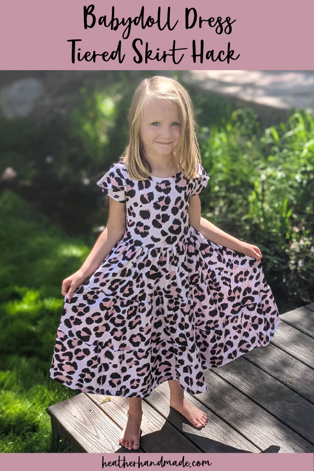 Babydoll Dress Tiered Skirt Hack Heather Handmade