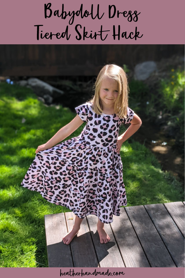 babydoll tiered dress pattern hack