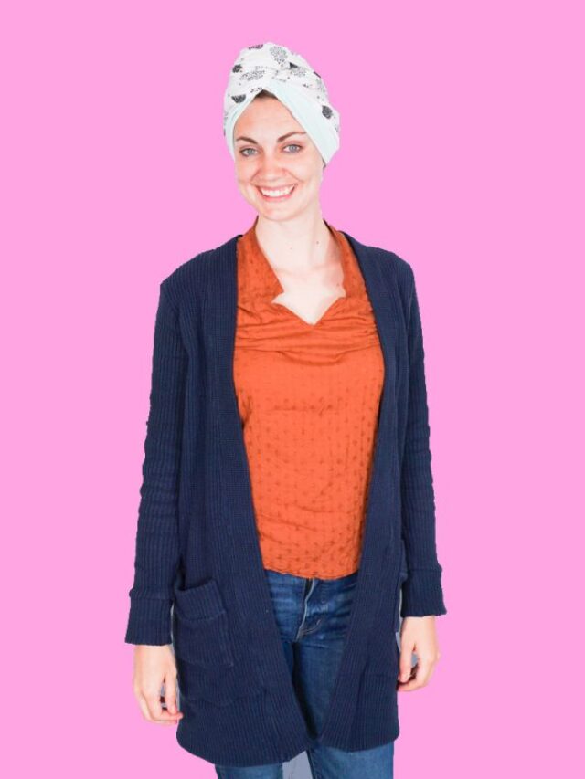 DIY Hair Towel Wrap with Jersey Knit Story • Heather Handmade