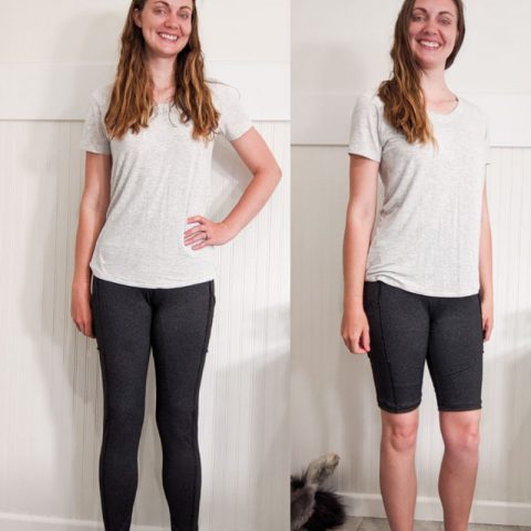 How to Cut Leggings into Shorts