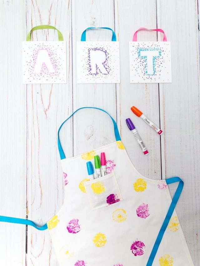 diy kids reversible apron