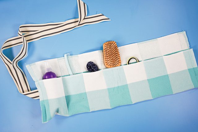 DIY Travel Toothbrush Bag Roll