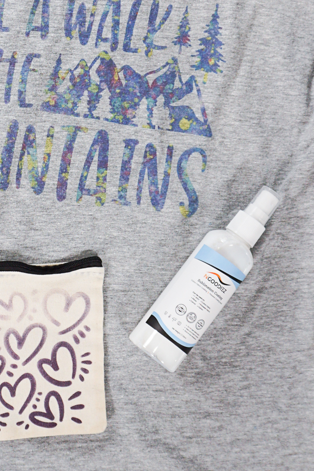 infusible ink and sublimation spray on cotton