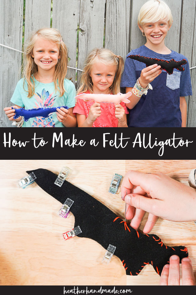 How to Make a Felt Alligator