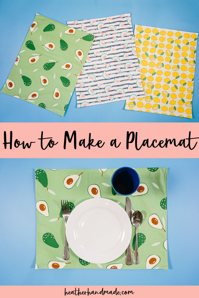 Easy Fabric Placemats that Beginners Can Sew