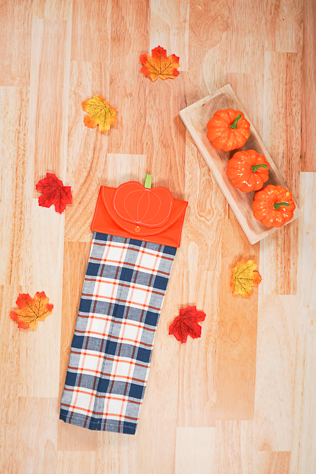 DIY Fall Kitchen Towel