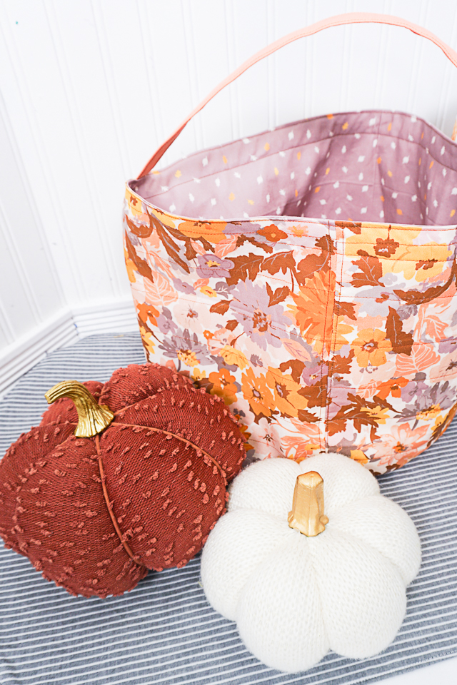 DIY Halloween Fabric Bucket + Free Pattern