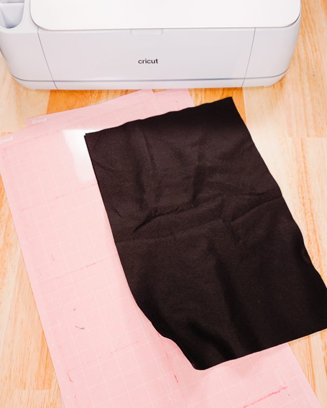 cricut maker and black felt