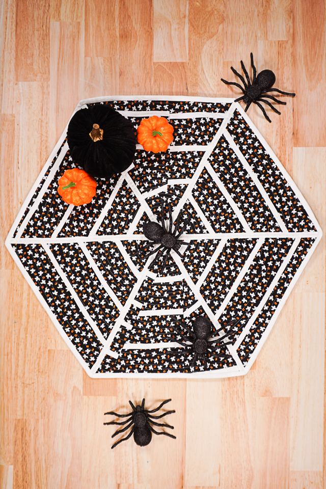 DIY Spiderweb Table Topper