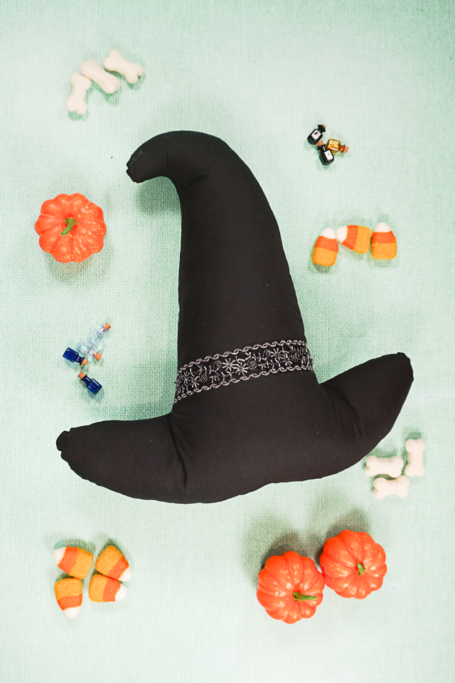 DIY Witch Hat Pillow with Free Pattern